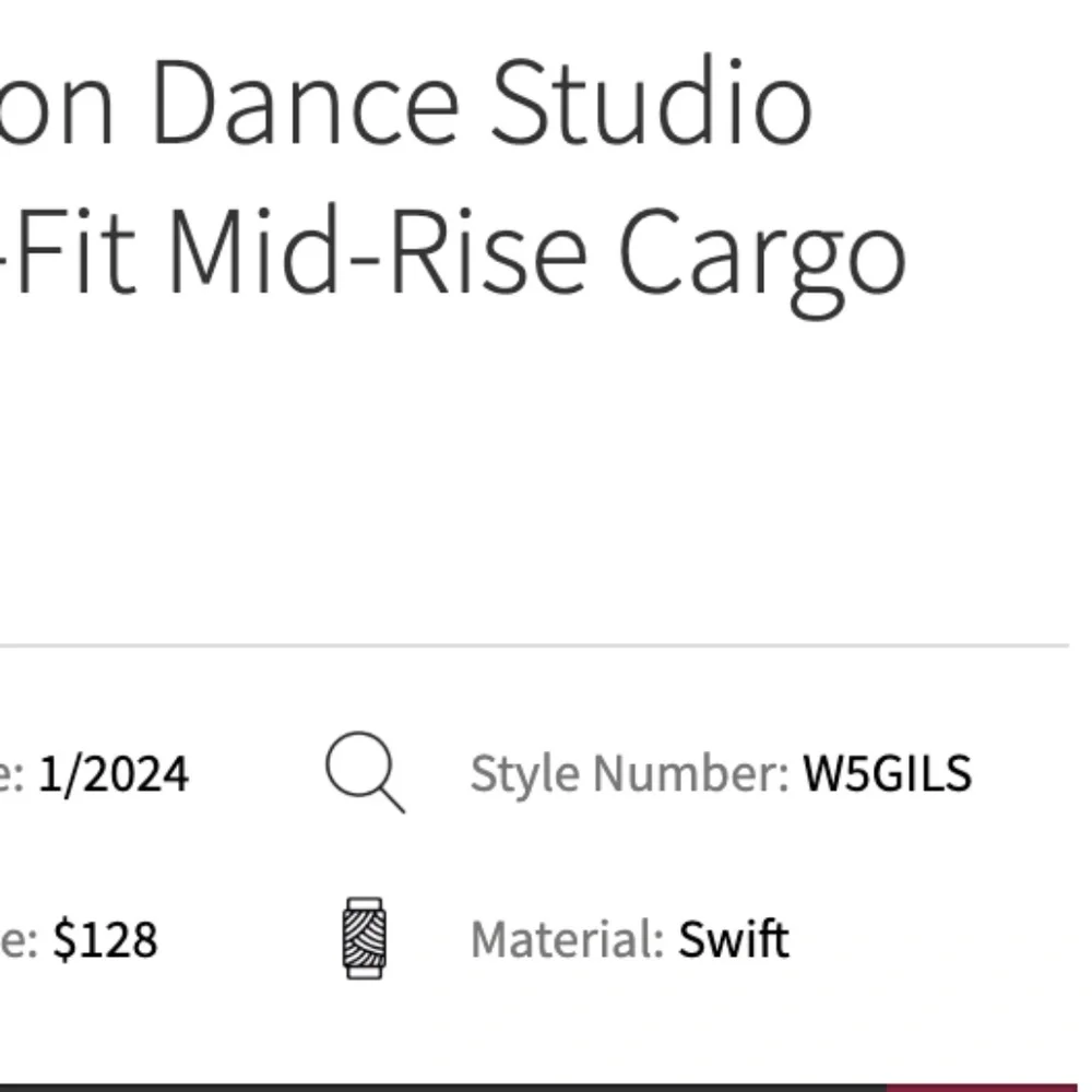 Lululemon Dance Studio Relaxed-Fit Mid-Rise Cargo Pant Espresso-Size Small_12